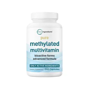 Micro Ingredients Methylated Multivitamin | 240 Pure Capsules with Vitamins C, D, B12