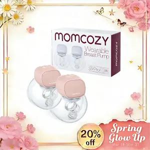 Momcozy S9 Pro & S12 Pro  Breast Pump, Upgraded Wearable Breast Pump, Hands-free Design, with LED Display, Dual-head Electric Portable Breast Pump, with 2 Modes and 9 Levels, 24mm,A