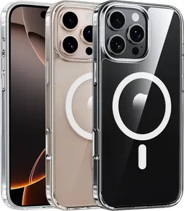 Entronix [Magnetic] Case Compatible with iPhone 17/16/15/14/13/12/11/XR Air/Plus/Pro Max - [Hard Back] Clear Cover, Protective Smartphone Accessories
