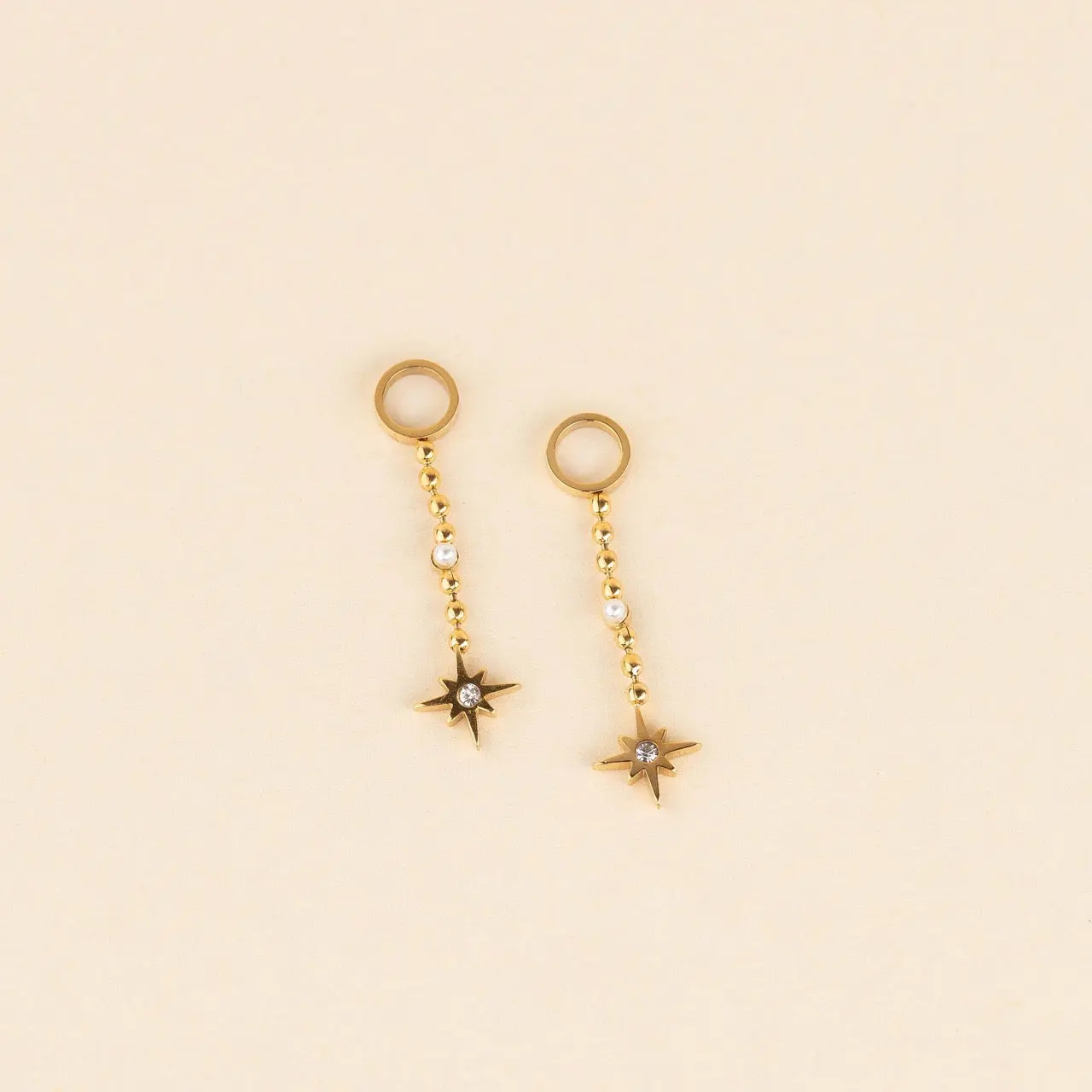 Dangle Starburst Huggie Hoop Charms Dangle Starburst Huggie Hoop Charms