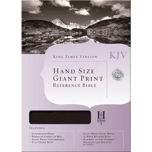 USED-KJV Large Print Personal Size Reference Bible, Black Genuine Leather (Unknown)