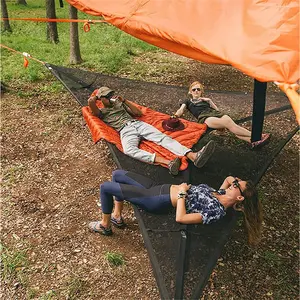 Outdoor aerial tree tent * leisure net bed triangular hammock Outdoor Portable Hammock Hammock Camping