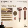 【Limited-Time Deal】DREAME Hair Glory Combo High-Speed Hair Dryer, 110,000 RPM Motor, 300 Million Negative Ions, Fast-Dry in 2 Minutes, Lightweight & Quiet, Smart Temp Control, Ideal for Smooth, Shiny Hair