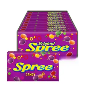 Wonka Spree Original Hard Candy, 5 Ounce Theater Candy Boxes (Pack of 12)