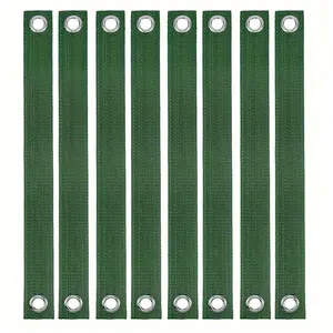 6pcs Green Nylon Outdoor Tree Support Straps - Ideal for New Saplings & Hurricane Protection, Durable Tree Straightening Ties