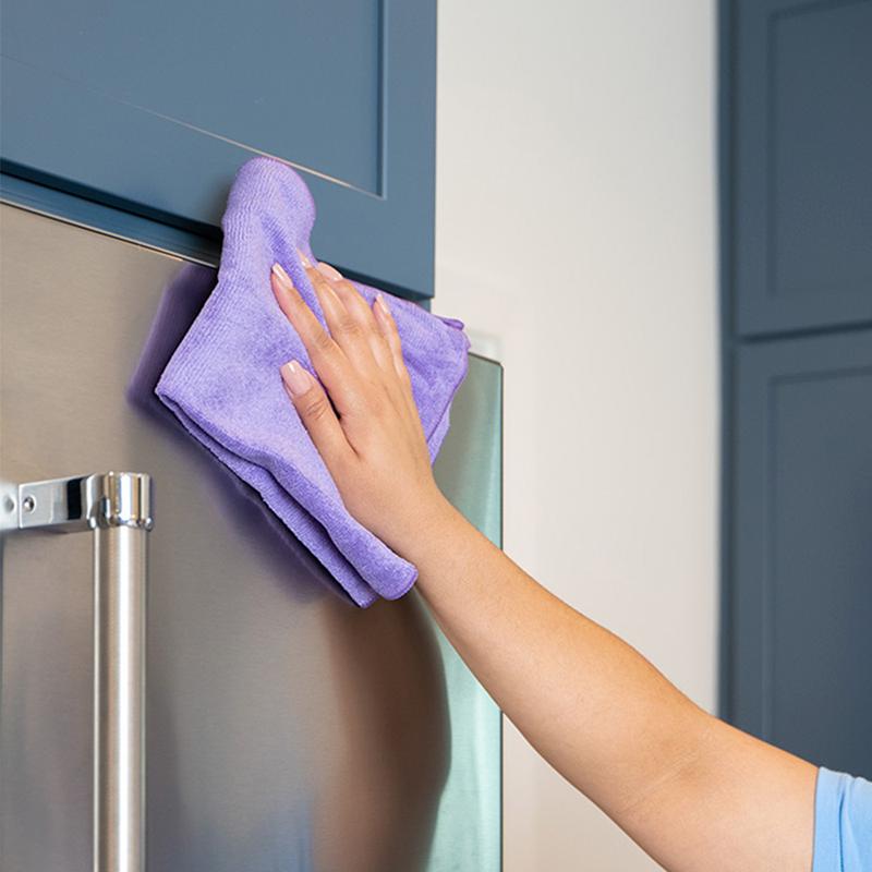 48 Pack 16"x16" MW Pro Microfiber Cleaning Towels | Highly Absorbent, Lint-Free, Multi-Purpose | Safe for Electronics, Kitchen, Delicate Surfaces