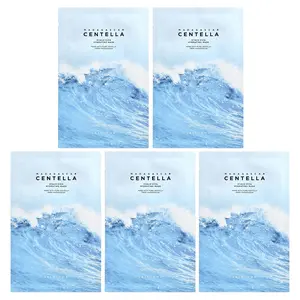 SKIN1004 Madagascar Centella, Hyalu-Cica Hydrating Beauty Mask, 5 Sheets, 0.77 fl oz (23 ml) Each