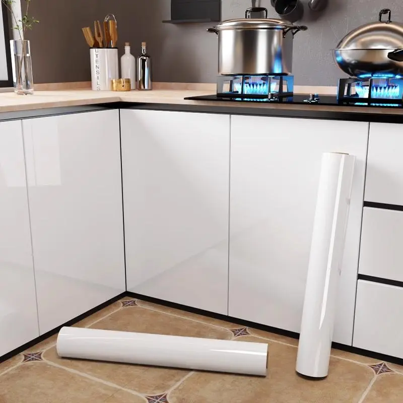 Kitchen Cabinet Sticker, Self-adhesive Waterproof & Oil-proof Cabinet Door Sticker, Furniture Renovation Sticker for Home Kitchen