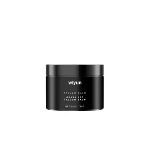 Wiyun Men's Hydrating Tallow Balm - Gentle Nourishing Cream for Smooth Healthy Skin - 50g/1.76oz