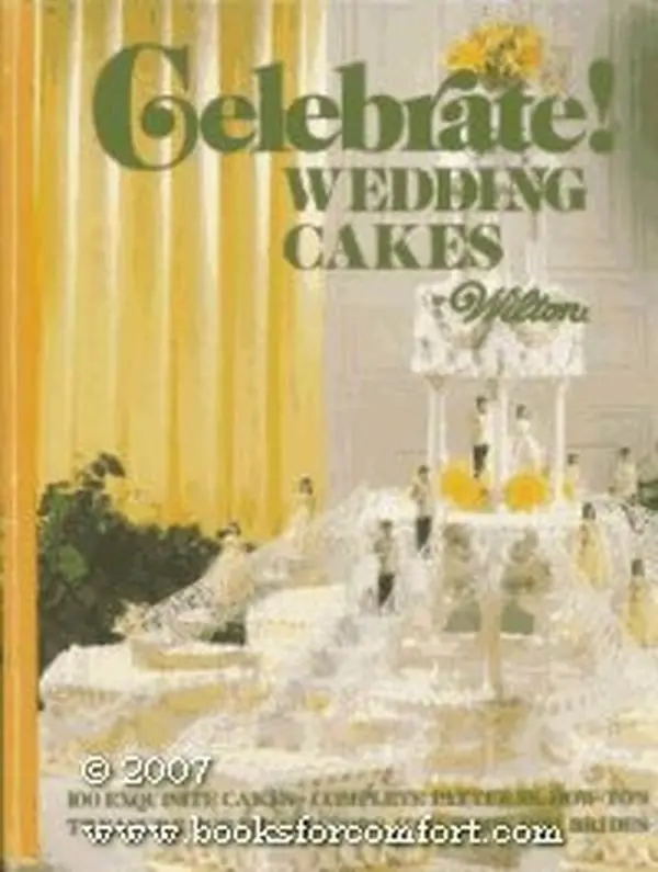 Used Wilton "Celebrate! Wedding Cakes" Hardcover Book with Wedding Cake Ideas for Literature & Art Enthusiasts