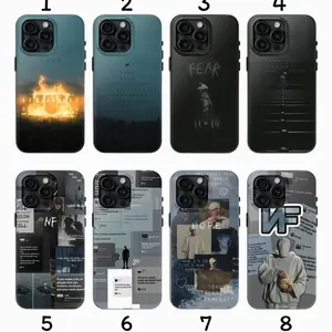 8 Styles NF Phone Case, Fear New Album Phone Cover Compatible with iPhone X, 11, 12, 13, 14, 15, 16, 17 Series & Galaxy Series