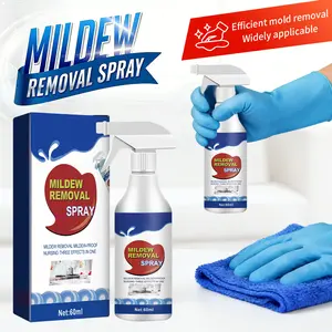 Gentle Formula Mold Cleaner Kit 60ml Multipurpose Mold Stain Remover Deep Clean for Bathroom Surfaces Efficient Mold Remover Multi-Functional Cleaner savior couple shopping bathtub makeover quality cleaner toilet poder á cido