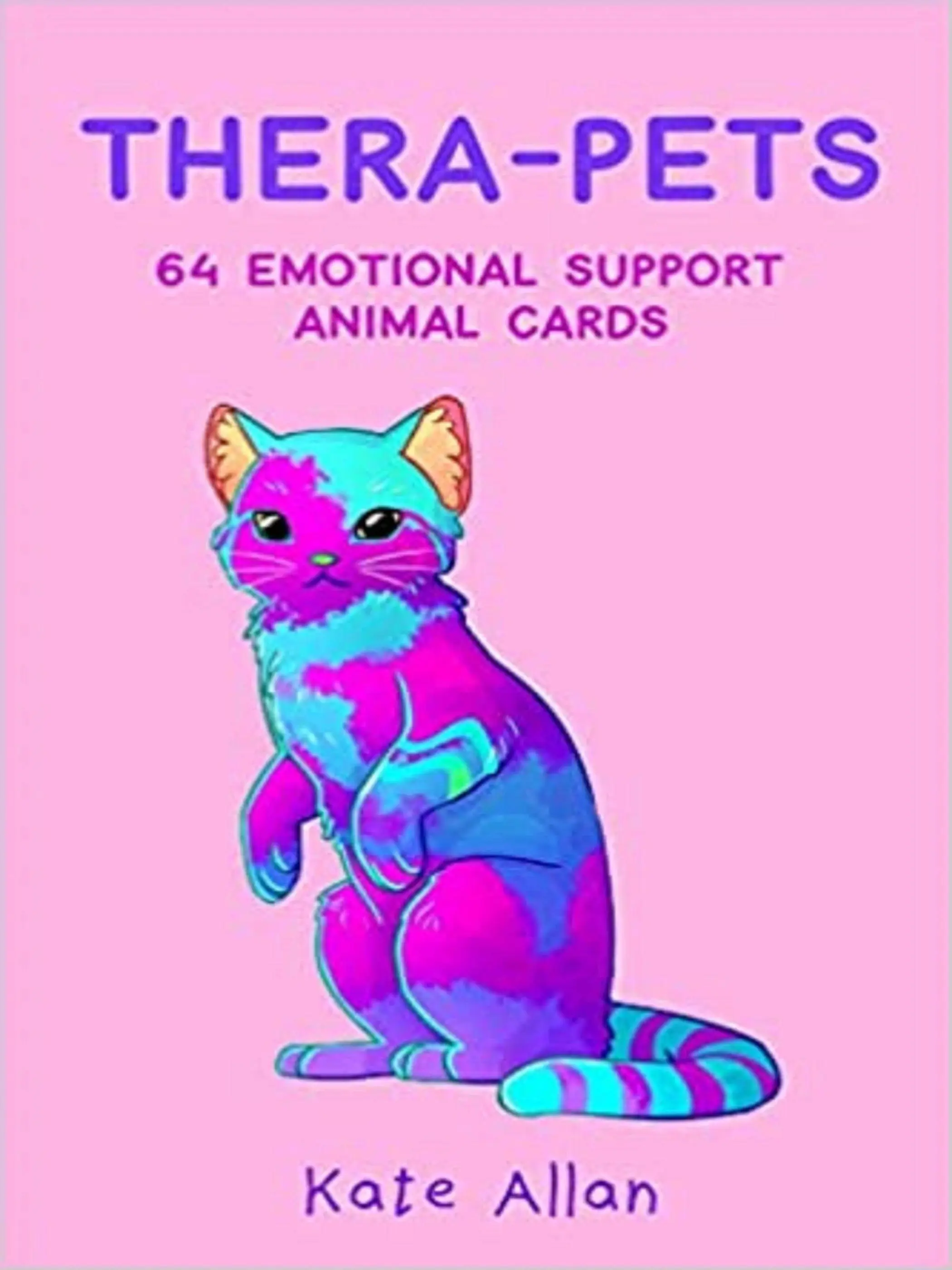 Thera-Pets: 64 Emotional Support Animal Cards (Affirmations Cards for Anxiety, Art Therapy, Card Games) ( Latest Kate )