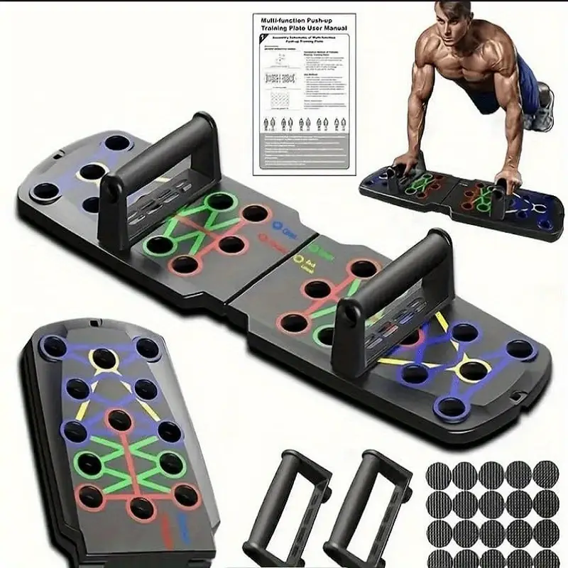 Push Up Board,Integrated,Exclusive 365 Days Fitness Calendar,Professional Muscle Max Workout Equipment,Max Push Up Bar System,Pushup Board for Men