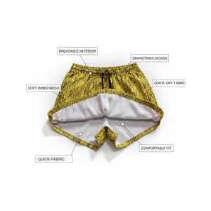 Men's Swim Trunks - Quick-Drying Beach Shorts with Comfy Mesh Lining & Adjustable Waistband