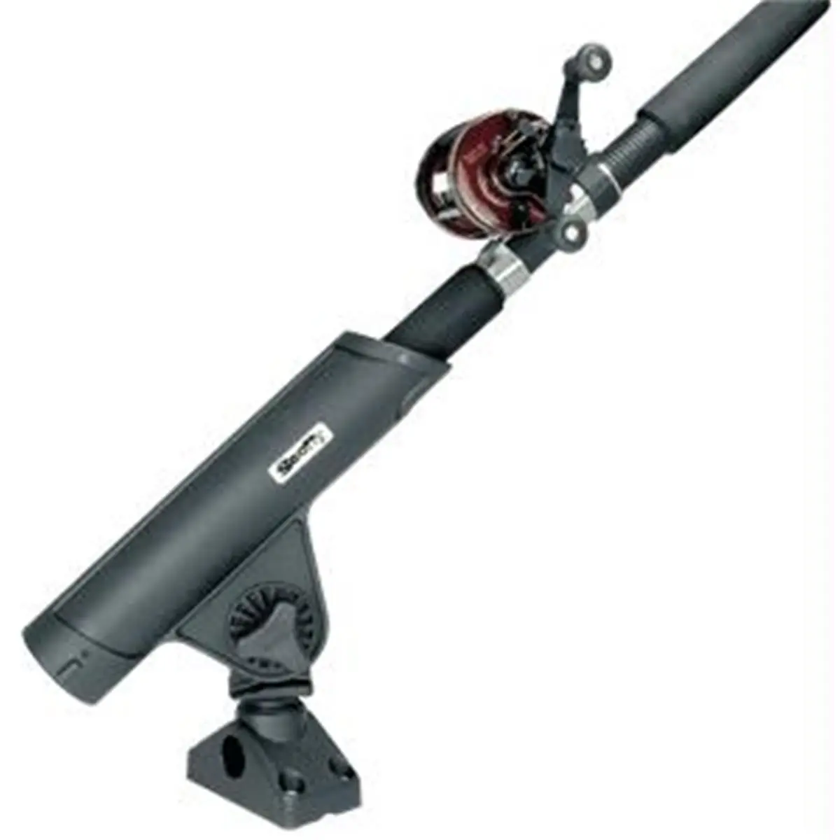 Scotty 350 Rodmaster II Rod Holder, Functional and Resilient Nylon Fiber Design with No. 241 Deck/Side Mount, Black, Resilience, 1 5/16" X 3 3/16", Fishing Equipment, Fibre Reinforced Engineering Nylon, 3 3/16 Inches, No. 350, Reliability
