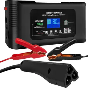 Golf Cart Battery Charger, 48V 13A and 36V 18A Trickle Battery Charger, 48 Volt Golf Cart Charger, 18-Amp Smart Charger, Lithium, LiFePO4, Lead-Acid AGM/Gel/SLA, EZGO RXV&TXT