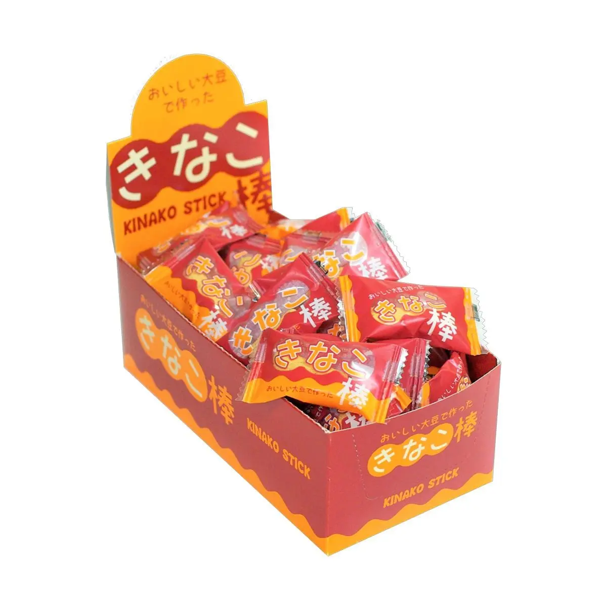 SEIKI Japanese Kinako Soybean Flour Stick Candy - Traditional Snack, Rich Roasted Flavor, 30 Pieces (195g)