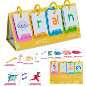 129-card set of visual vocabulary educational desktop teaching aids, early learning picture-text recognition cards, Bilingual Instruction Cards, perfect for daily parent-child interaction, the best gift for boys and girls, Visual Stimulation Cards