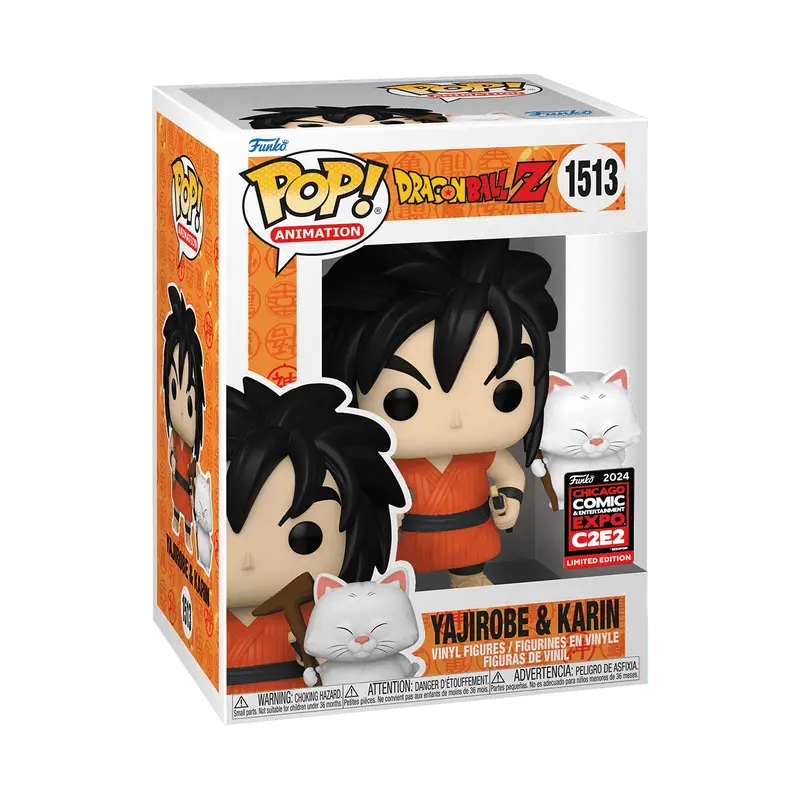 Funko Pop! Dragon Ball Z - Yajirobe and Karin #1513 Exclusive (Sticker may vary) Collectible Pop Vinyl Figure