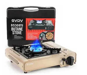 Portable Camping Stove, 1 Burner Butane Gas Stove with Updated Carrying Case Portable Camping Stove, 1 Burner Butane Gas Stove with Updated Carrying Case