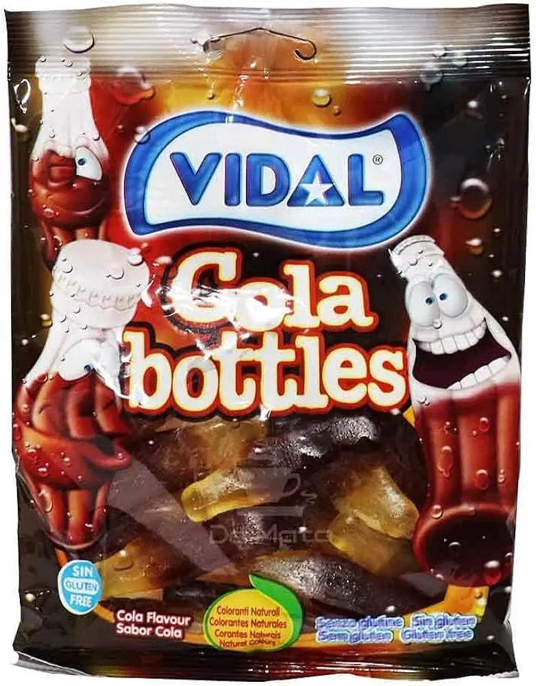 Vidal 4.4 Lb Cola Bottles Gummies Bulk