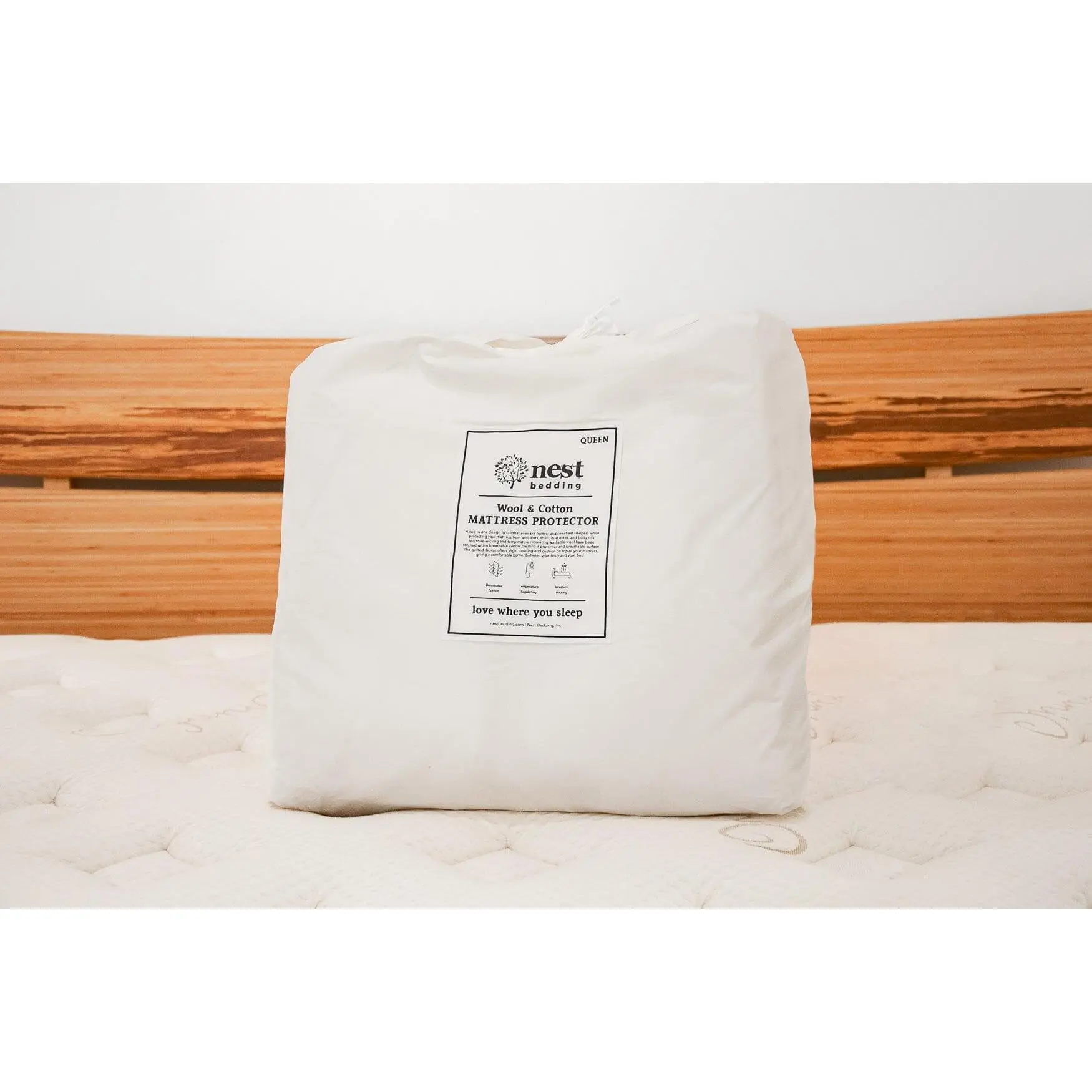 18" Wool and Cotton Mattress Protector 18" Wool and Cotton Mattress Protector