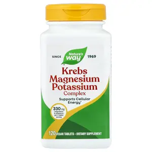 Nature's Way Krebs Magnesium Potassium Complex, 120 Vegan Tablets