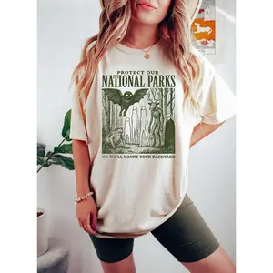 comfort Colors Protect Our National Parks Shirt, Cryptidcore Tee, Haunt Your Backyard Tshirt, Retro National Park Tshirt, Hiking Gift, Comfy Outfit