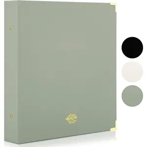 Beautiful Linen Photo Album For 4x6 Photos - Safely Holds Up To 500 Pictures of Unique Memories - The Perfect Large Photo Book To Store All Pictures of Treasured Family, Baby or Wedding Moments Mini Washi Stickers for Scrapbooking