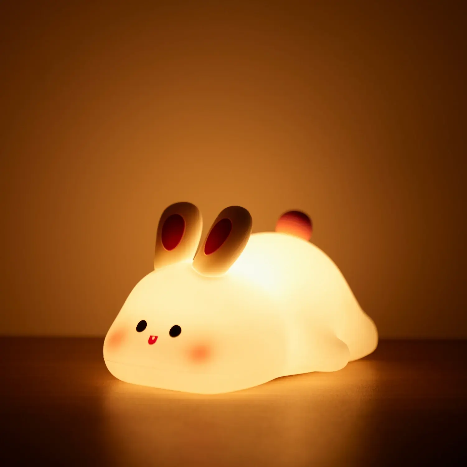 Cute LED Night Lights - Rechargeable Silicone Sheep, Panda & Rabbit Lamp, Perfect for Kids' Bedroom Decor, Bedside Nightlight with Timer, Ideal Birthday Gift for Babies and Toddlers newstyle