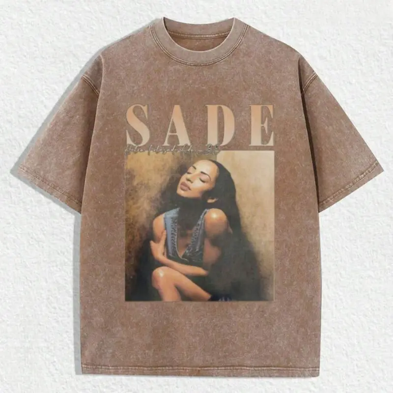 Y2K Swag Tee, Vintage Sade Graphic T-Shirt - Bohemian Retro Music
