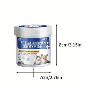 Pet Black Chin Wipes for Dogs & Cats - Gentle Exfoliating Formula Removes Dirt, Food Residue & Black Stains - 500 Count Value Pack with Moisture-Wicking Technology - All Breeds & Sizes