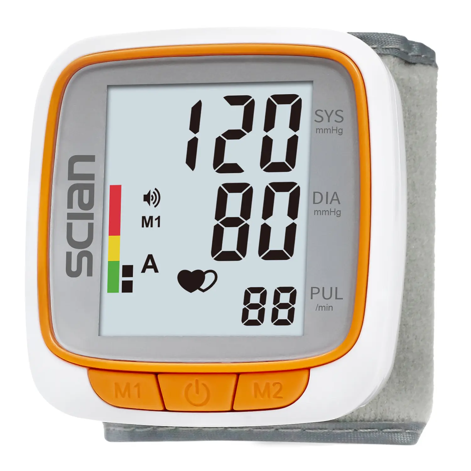 Scian Wrist Blood Pressure Monitor for Home Use, Automatic Blood Pressure Wrist Cuff with Voice Broadcast, Large Display, 2 Users 180 Memory with Carrying Case，Perfect for gifts for parents and family health care.