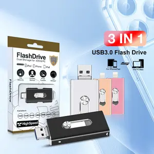 Flash Pen Drives Thumb Drive High Speed USB 3.0 Memory Stick External Storage for iPhone/PC/iPad/Android/ and More Devices for Photos and Videos Transfer Storage Backup