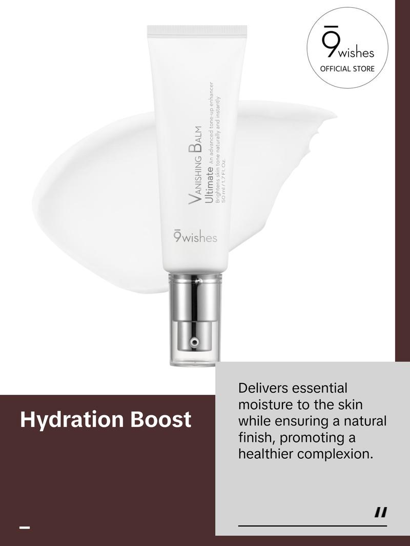 9 Wishes VB Ultimate Tone-Up Cream (1.7 Fl. Oz.) Makeup Primer, Hydrating Face Moisturizer, Barrier Strenghtening