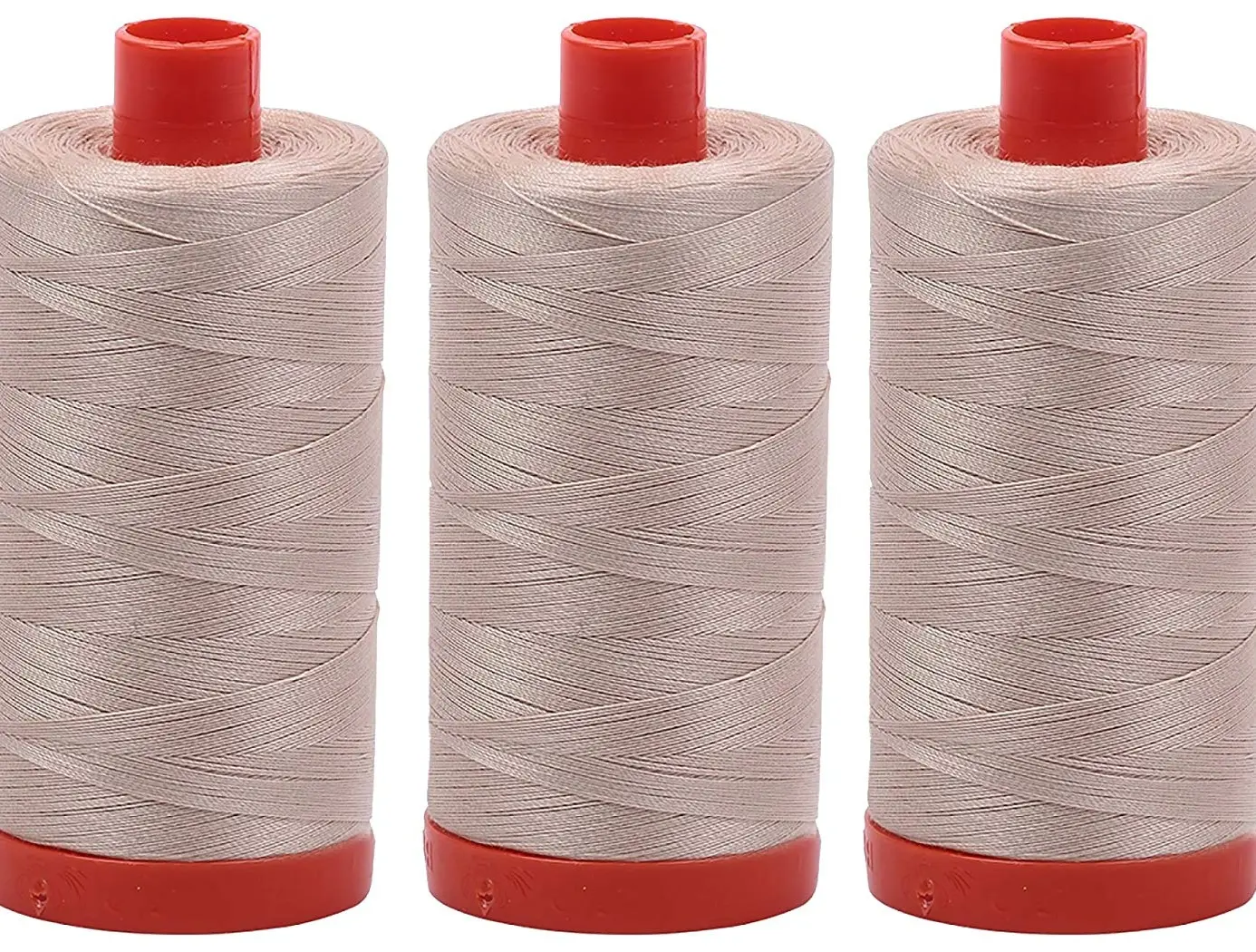Aurifil Mako 50 wt Cotton Thread - Ermine (2312) - Bundle of 3 Spools