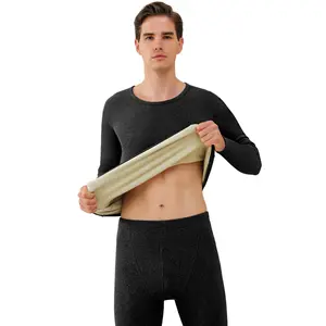 Men's Winter Thermal Underwear Set - Fleece Lined Warm Long Johns Top & Pants for Cold Weather