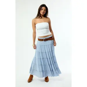 Pacsun Women's Tiered Maxi Skirt - Multicolor