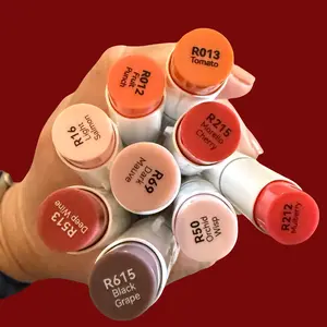 Red Ohuhu Honolulu B Brush/Fine/Chisel Tip Marker –Single Color | Sold by The Marker Monster