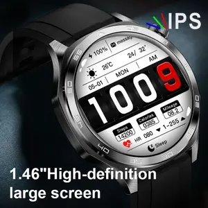 Premium Business AI Smartwatch：Voice Assistant, 3D Dynamic Custom Watch Face, 1.46-Inch Ultra-HD Large Screen, Wireless Calling, 24/7 Health Monitoring, Unisex Business Fashion, Compatible with iPhone & Android