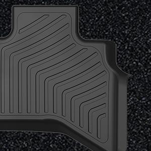 YITAMOTOR Custom Fit Floor Mats for 2013-2018 Dodge Ram 1500 Quad Cab, 2019-2024 Dodge Ram 1500 Classic Quad Cab (NOT for New Body), All Weather Front & 2nd Seat Floor Liners