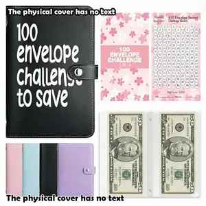 100 Envelope Challenge To Save Binder, Budget Binder, 2026 Saving Challenge Book, Saving Challenge Notebook, Money Organizer, Budget Planner Book for Budgeting, Birthday Gifts Income Tracker For New Year Gift