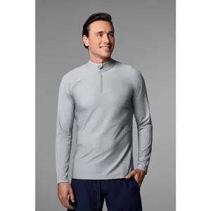 Men's Nocona Zip Rash Guard | Slate
