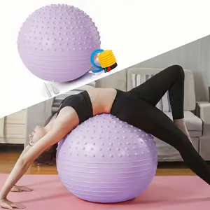 Thick Massage Yoga Ball, High-Quality Inflatable Fitness Ball, PVC Sandblasted Large Ball, Balance Training, Core Strength, Sensory Training
