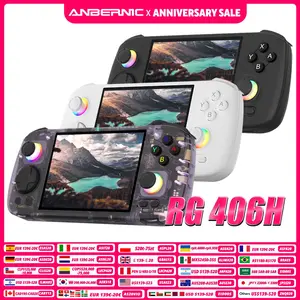 ANBERNIC RG406H Handheld Game Console 4 Inch IPS Multi-touch Screen Android 13 3D Hall joystick hall trigger Video Game RG 406H