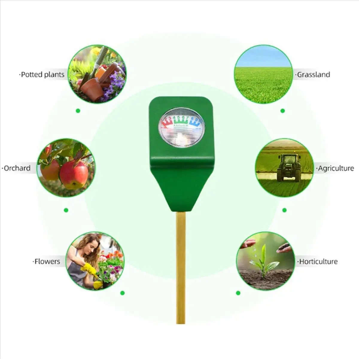 5X Mini Soil Moisture Meter Tester Plant Kit Moist Testing Instrument