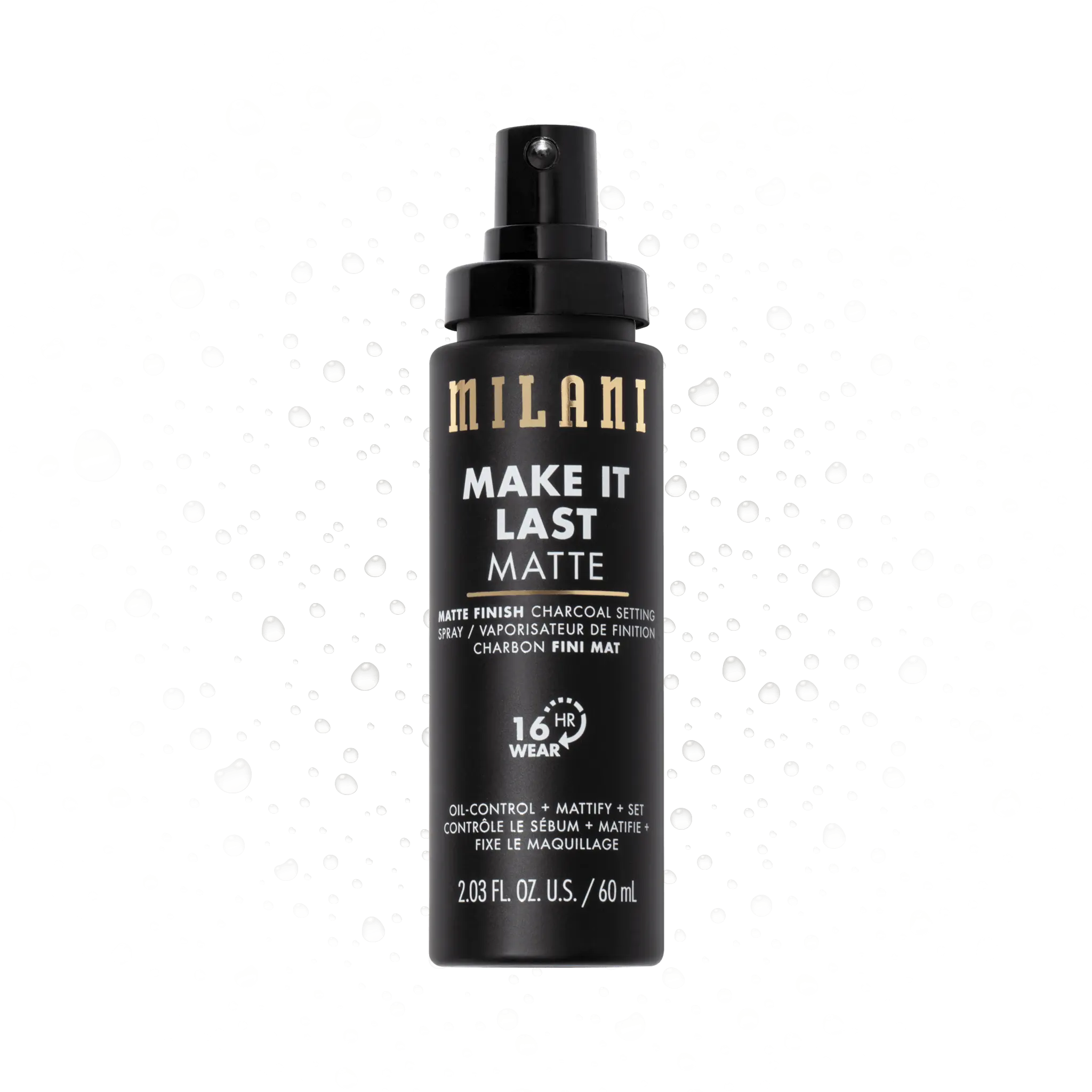 Milani Cosmetics Make It Last Matte - Matte Finish Charcoal Setting Spray