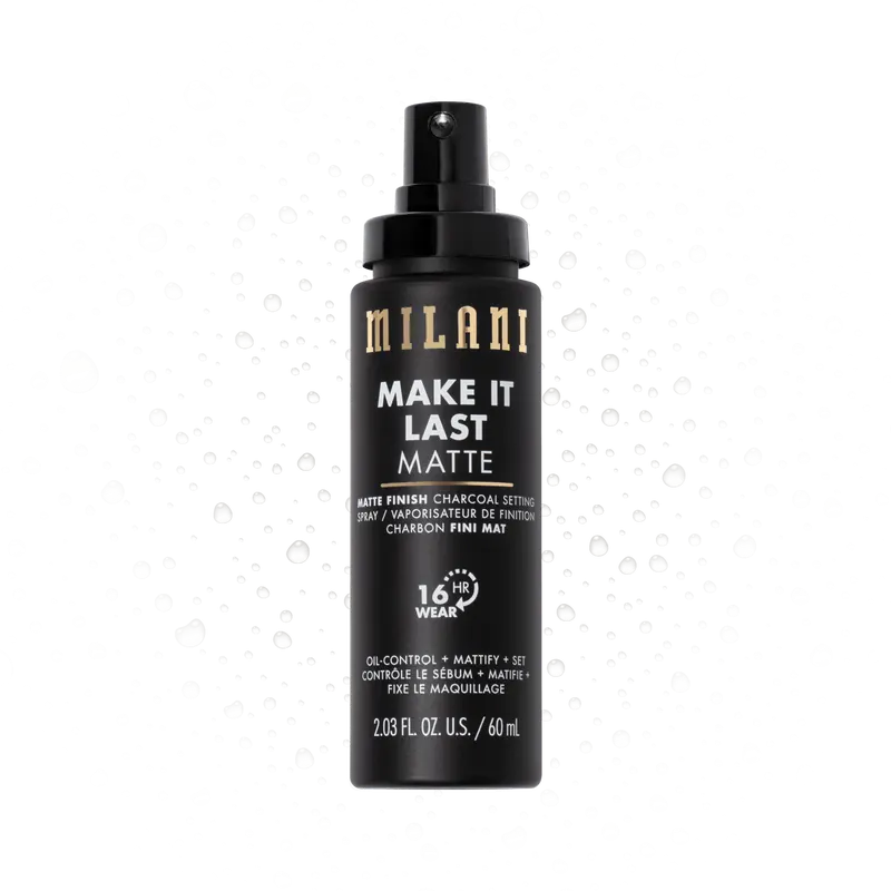 Milani Cosmetics Make It Last Matte - Matte Finish Charcoal Setting Spray