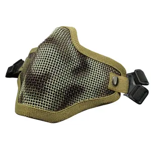 Tactical Steel Mesh Face Mask –#TacticalGear Full Face Protection for Airsoft Paintball Outdoor Sports, Breathable Adjustable Summer Essential